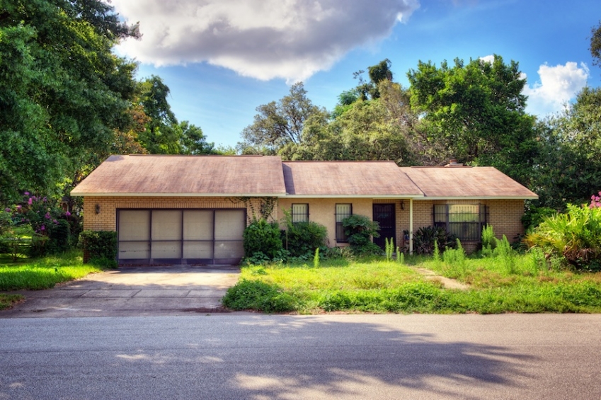 HDR photo of abandoned house