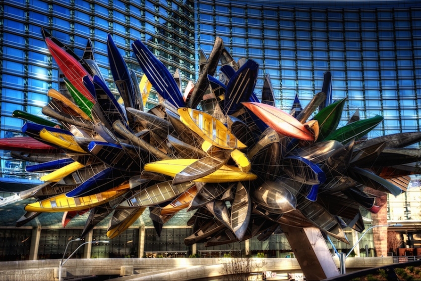 Big Edge - Canoe Sculpture in City Center, Las Vegas