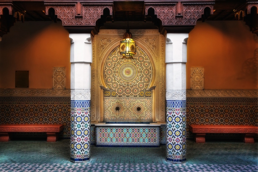 Moroccan fountain at EPCOT