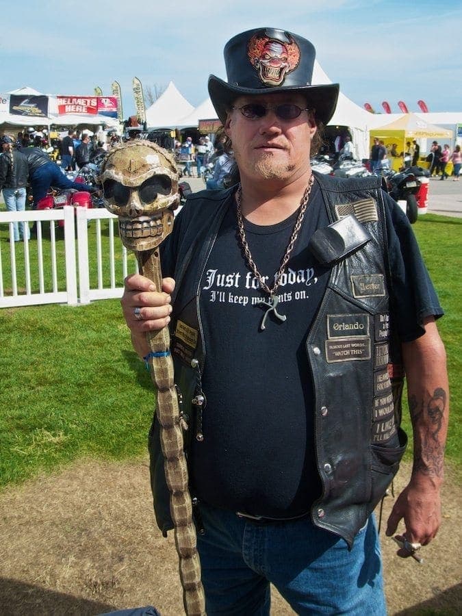 Actual Biker Actual Biker with Skull Staff