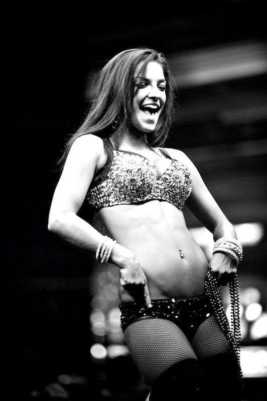 Old Vegas Charm Female Dancer in Mandalay Bay, Las Vegas