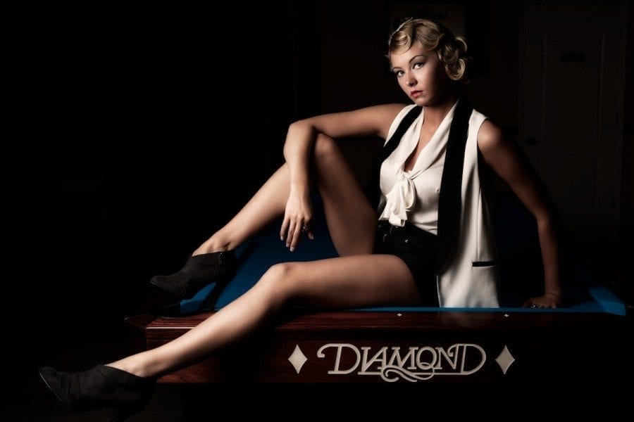 The Flapper Model as 1920's flapper
