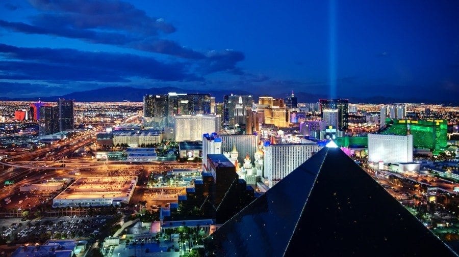 Las Vegas Skyline view from MIX Lounge