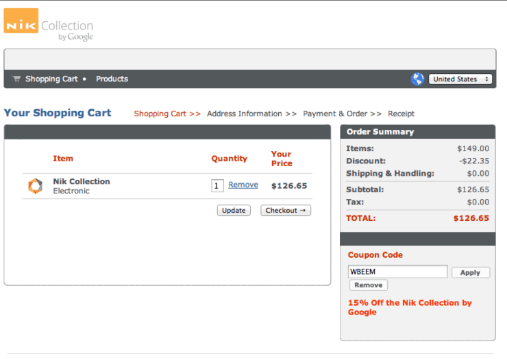 Nik Software Coupon Code