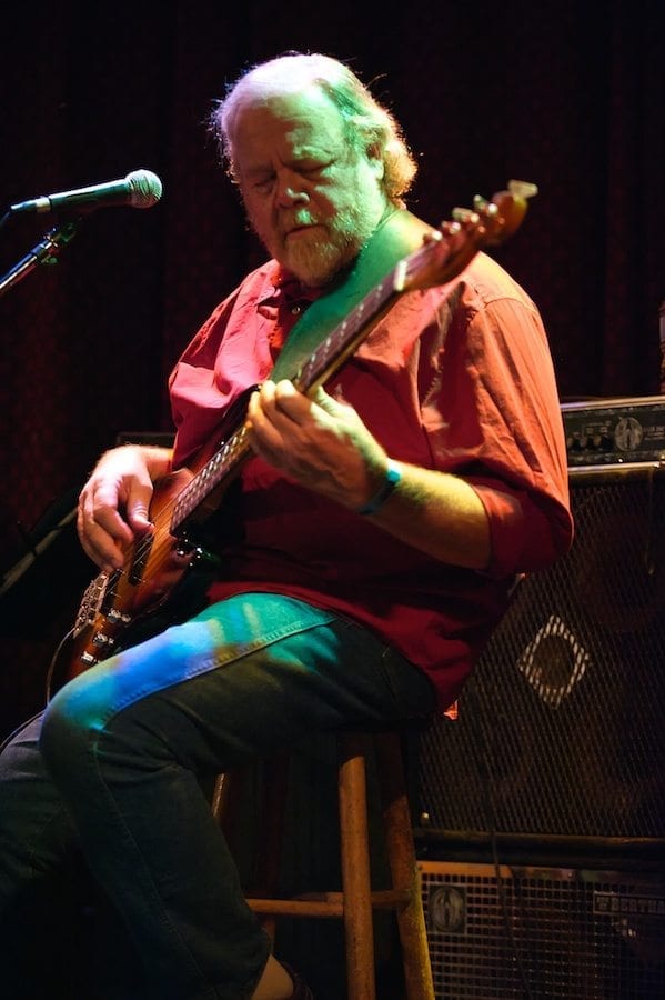 Bob Gross performing on Bass Guitar