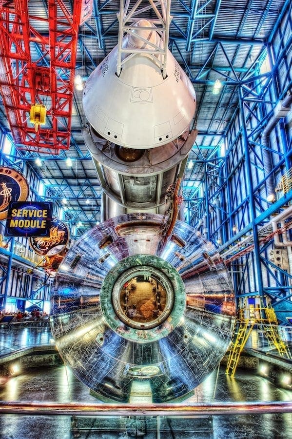 Saturn V Rocket on Display at Kennedy Space Center