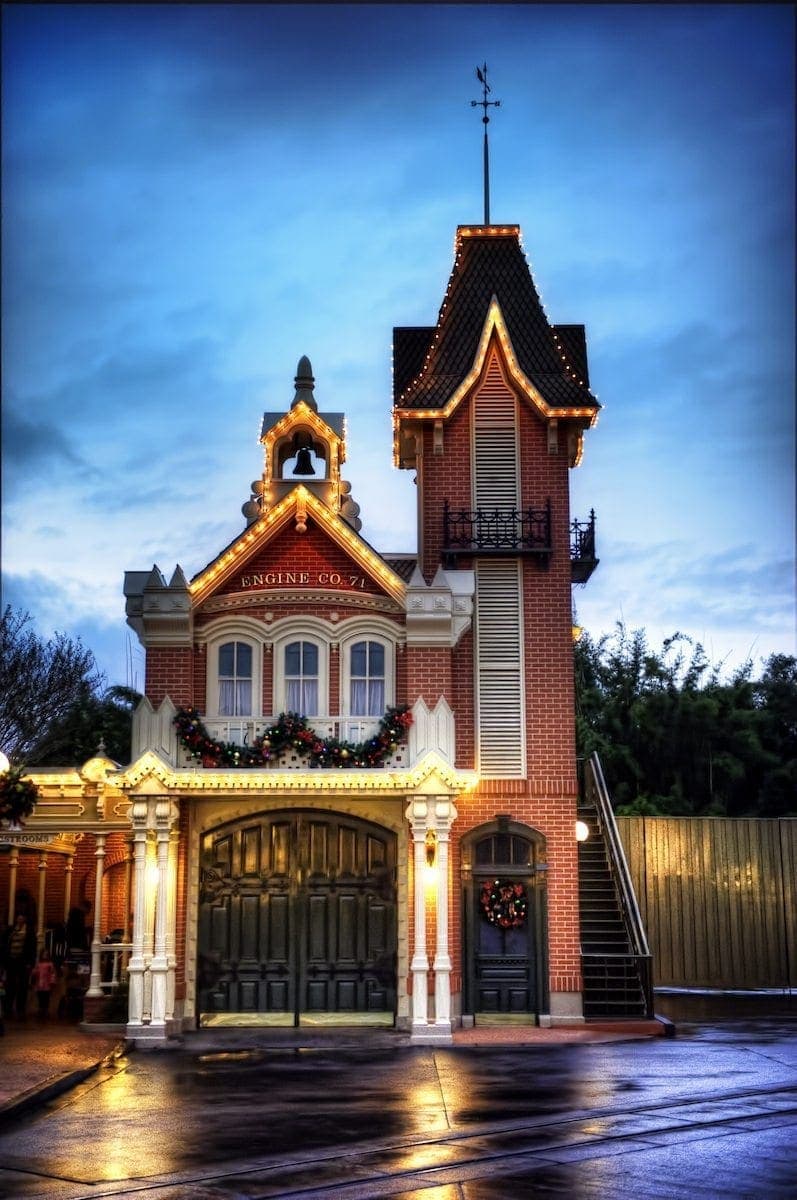 Fire Station on Main Street at Walt Disney World's Magic Kingdom