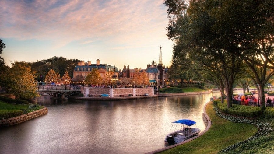 A view of the French pavilion in Epcot