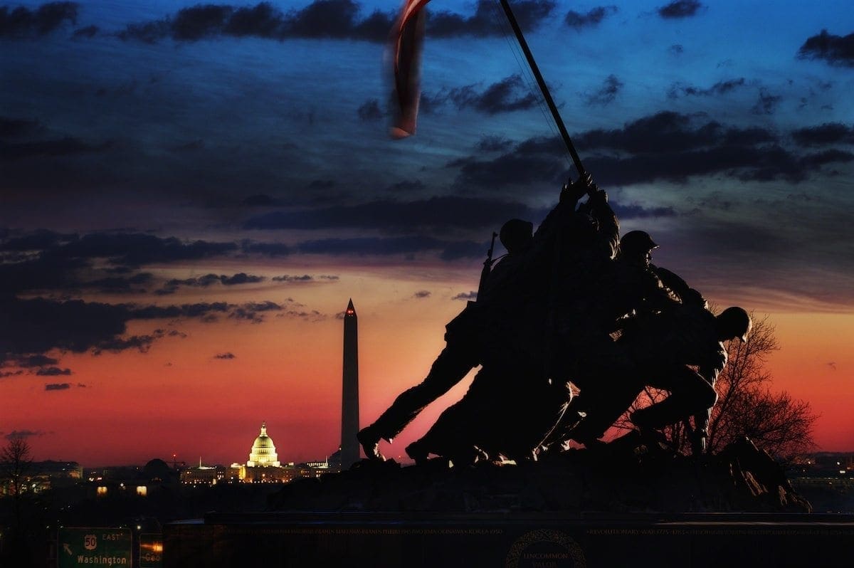 Iwo Jima Memorial at Sunrise