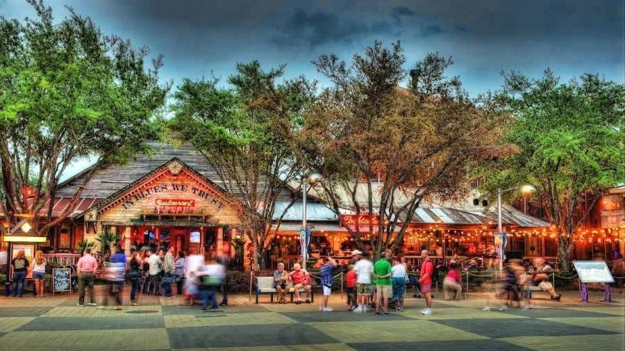 Ugly HDR photo of House of Blues in Downtown Disney
