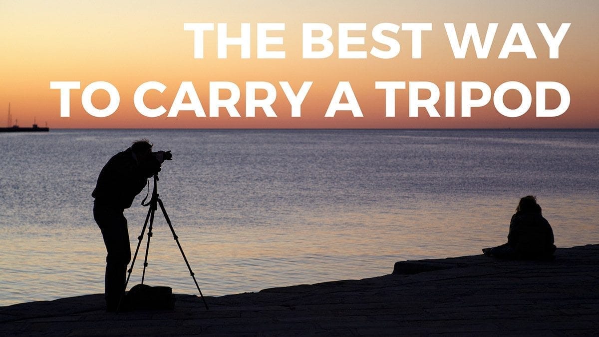 the best way to carry a tripod