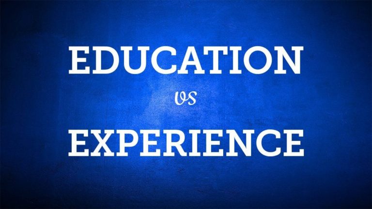 Why You Need to Know if Education vs Experience Matters