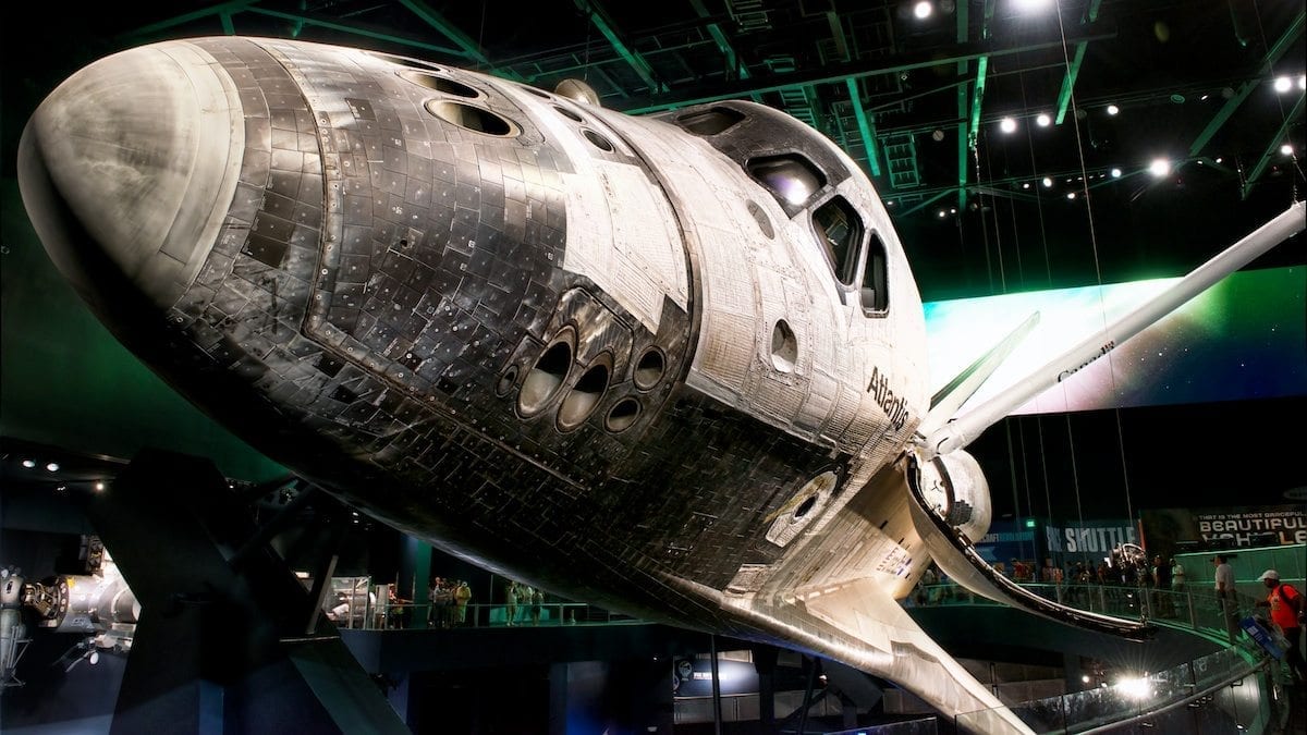 Space Shuttle Atlantis Exhibit at Kennedy Space Center