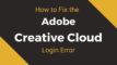 adobe creative cloud login pricing