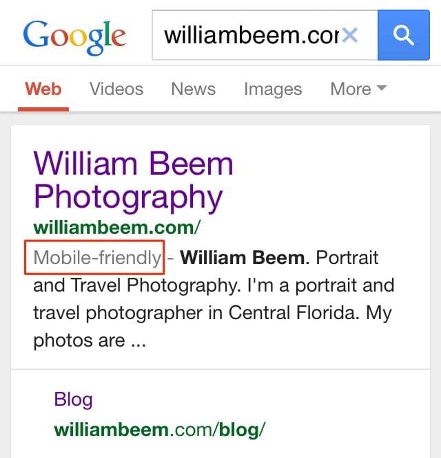 Google Mobile Friendly