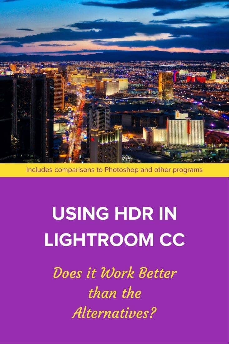 Using Lightroom CC HDR