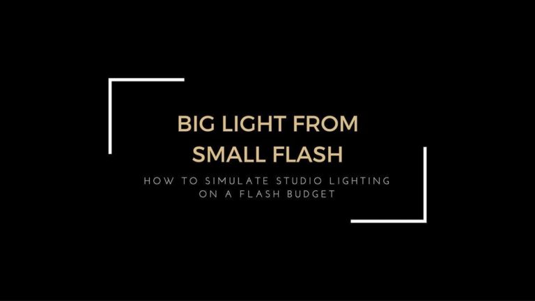 Big Light From Small Flashes: Studio Light on a Flash Budget