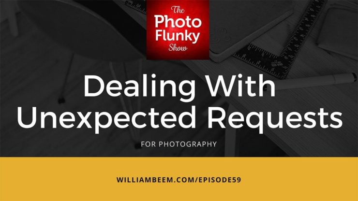 unexpected requests for photography services