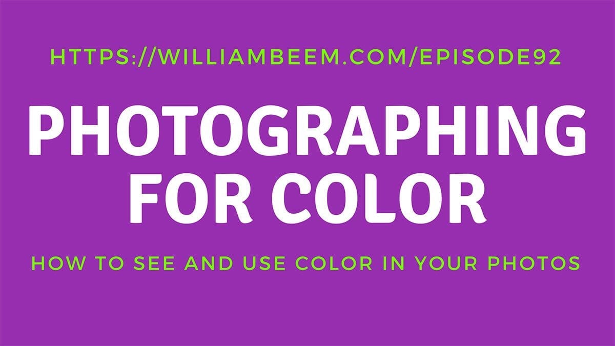 Photographing for color
