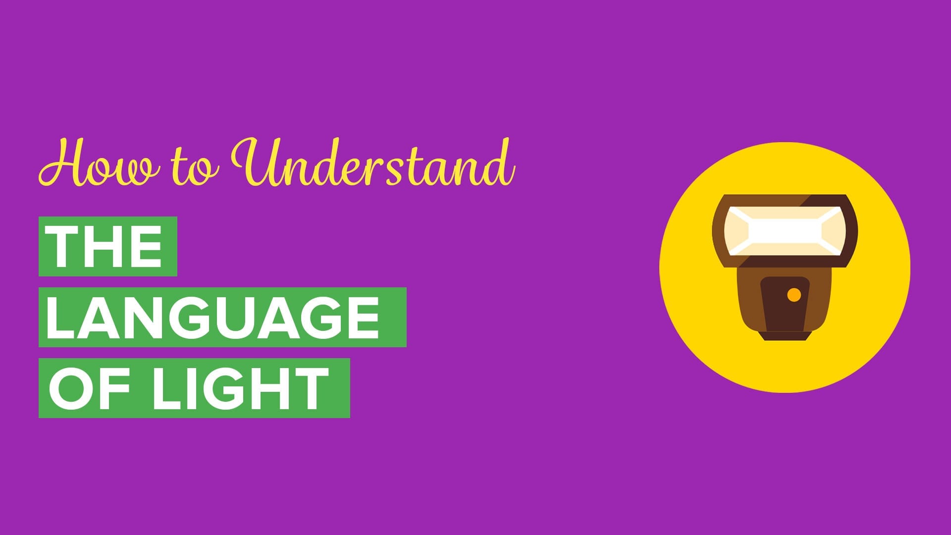 How to Understand the Language of Light