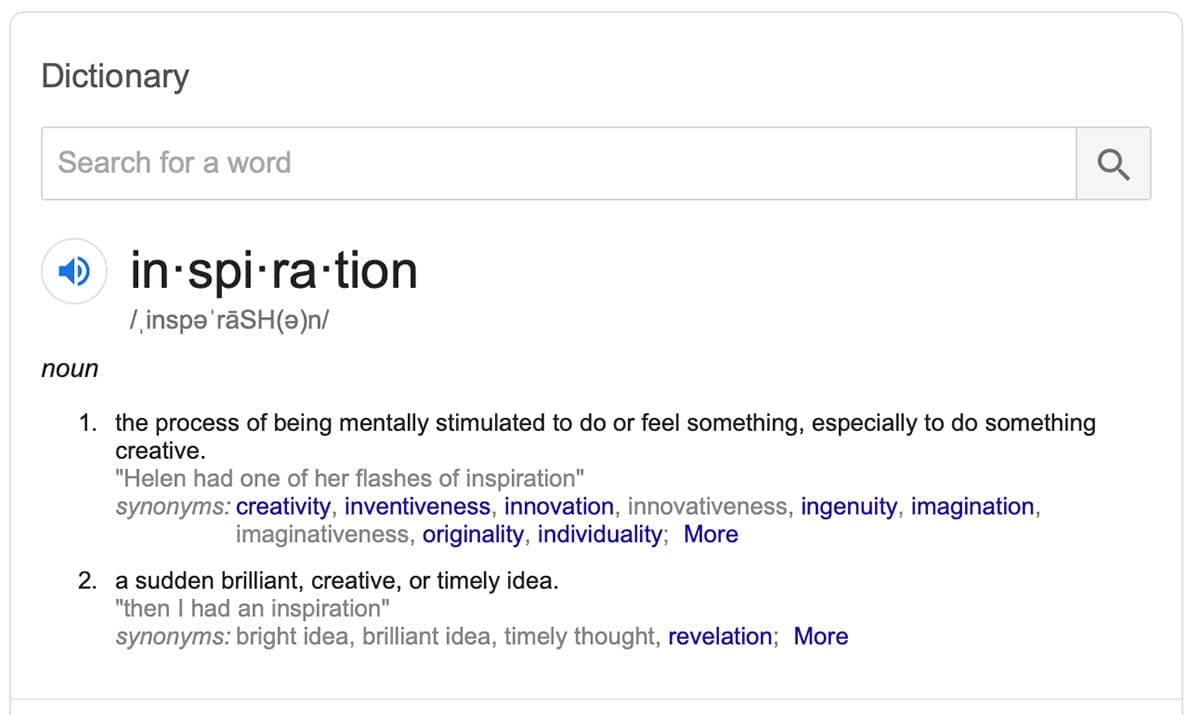 Inspiration Definition