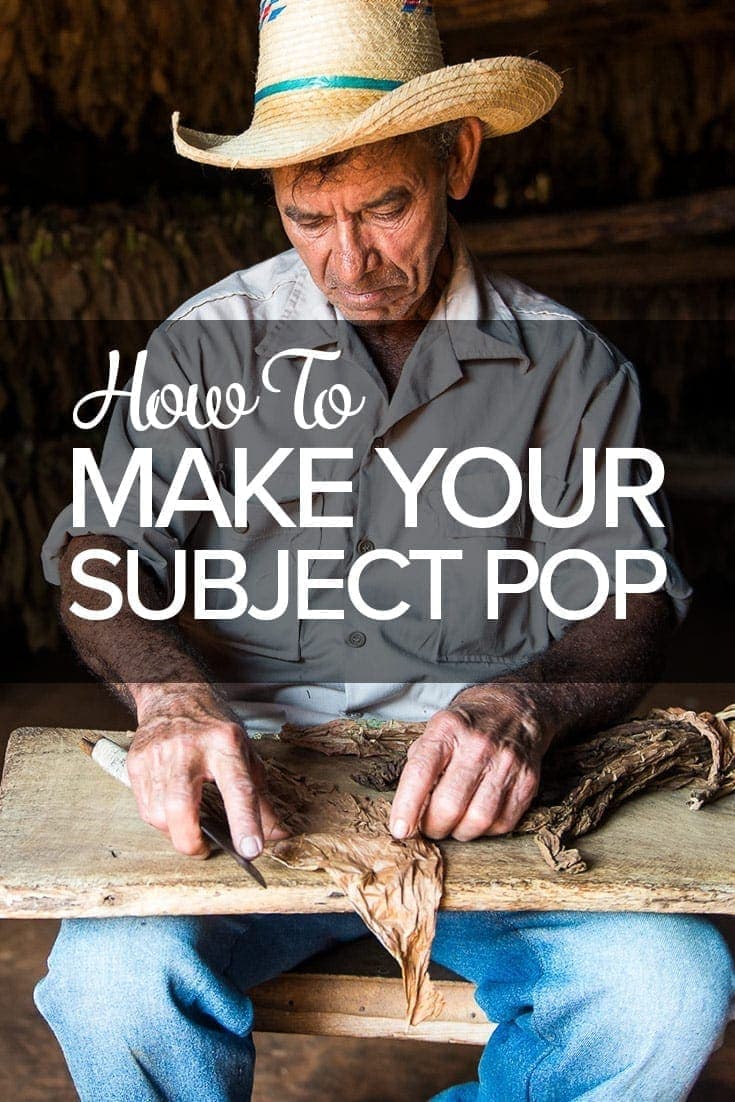 How to Make Your Subject Pop in Your Photos
