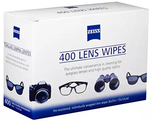 Zeiss Pre-Moistened Lens Cleaning Wipes, 400Count