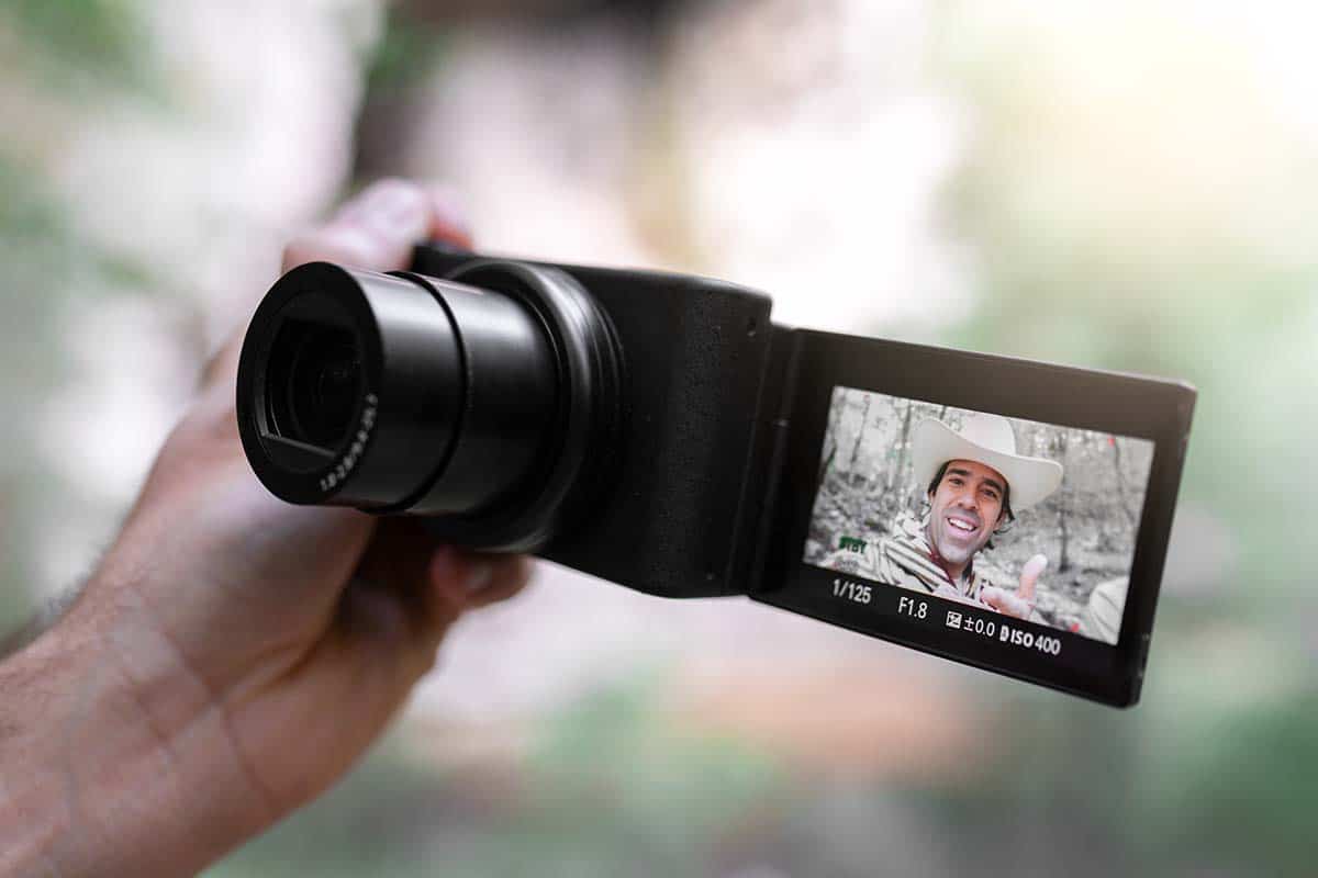 Camera with LCD Screen flip