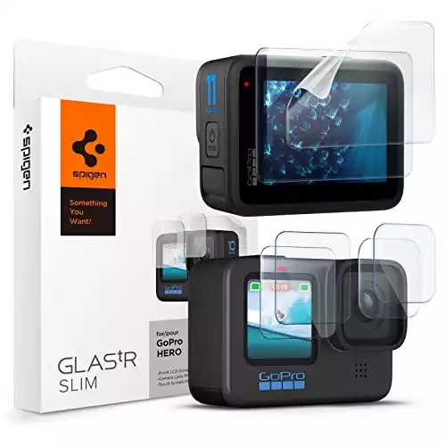 Spigen Tempered Glass Screen Protector for GoPro Hero 11 / GoPro Hero 10 / GoPro Hero 9