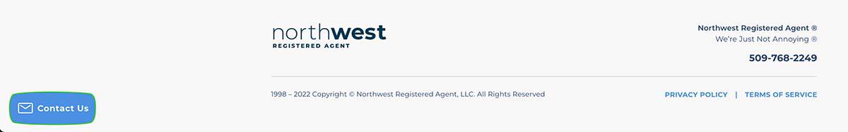 Northwest Registered Agent Review - Footer